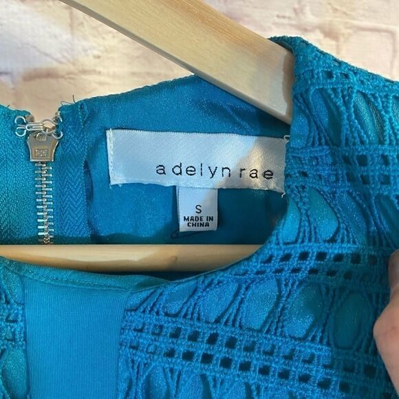 💝 3/$75 Adelyn Rae Fit & Flare Dress in Peacock - Picture 2 of 5